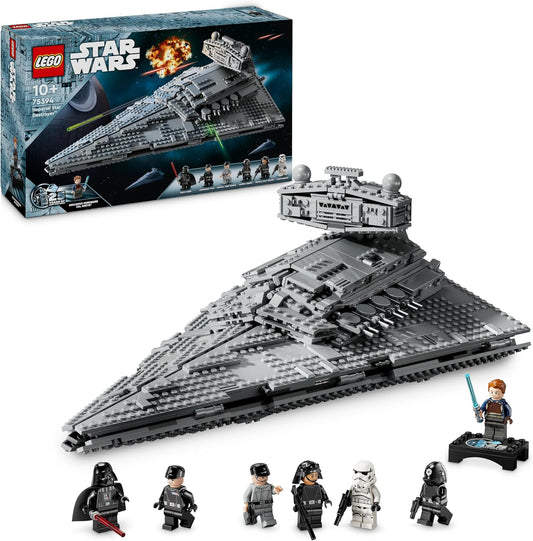 LEGO Star Wars Imperial Star Destroyer, Starship Set, Building Toy, Playset with Darth Vader and Cal Kestis, Birthday Gift for Boys, Girls and Fans 75394