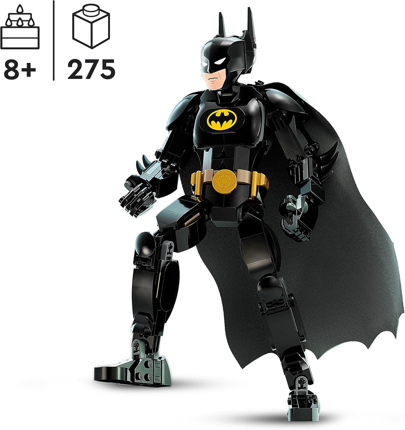 LEGO 76259 DC Batman Building Figure, Superhero Action Figure and Decoration Based on the Batman Movie of 1989, Figure with Cape, Toy and Collectible from Gotham City for Children Aged 8 and Up