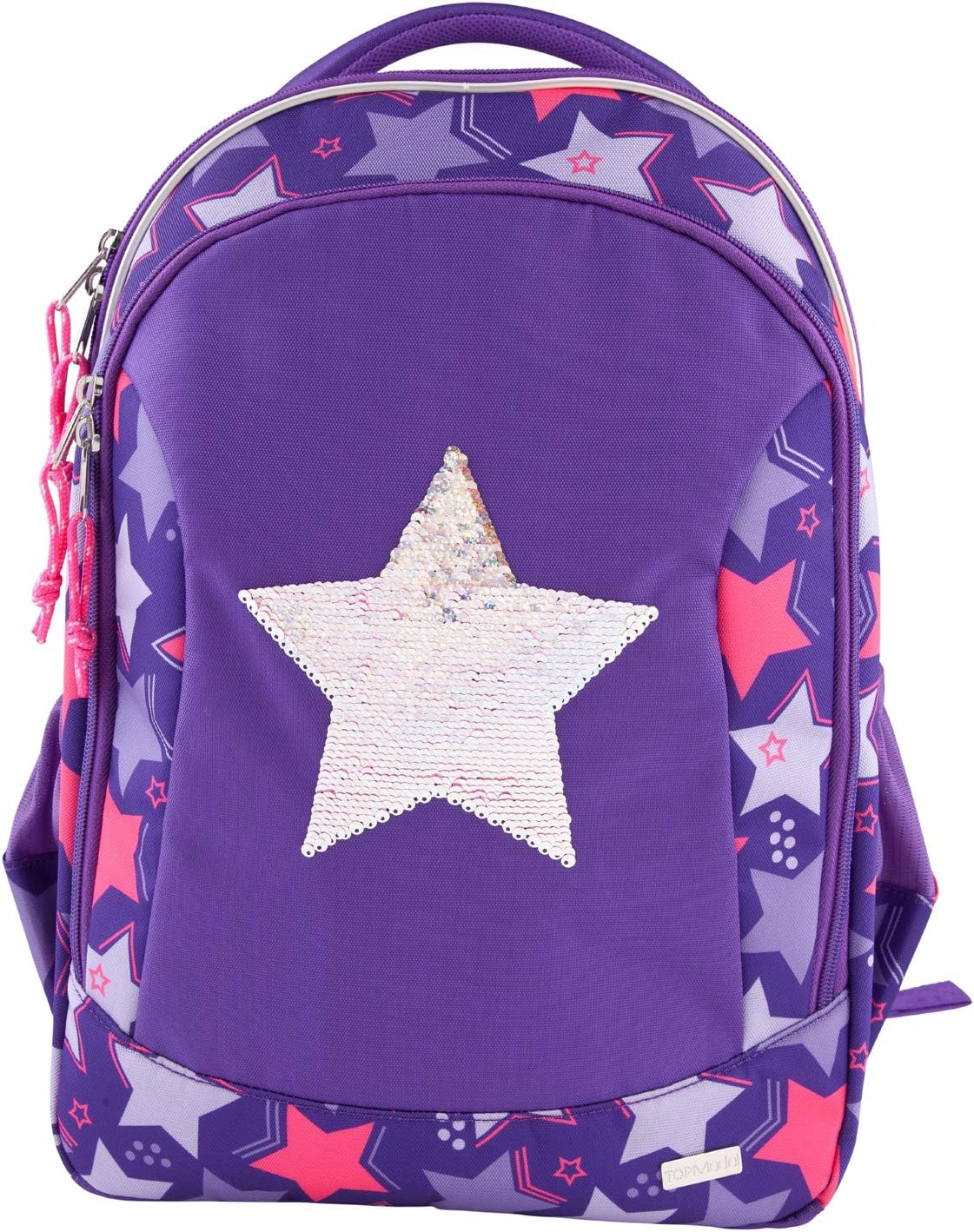 Depesche TOPModel 10678 School Backpack with Sequin Star Approx. 22 x 34 x 44 cm