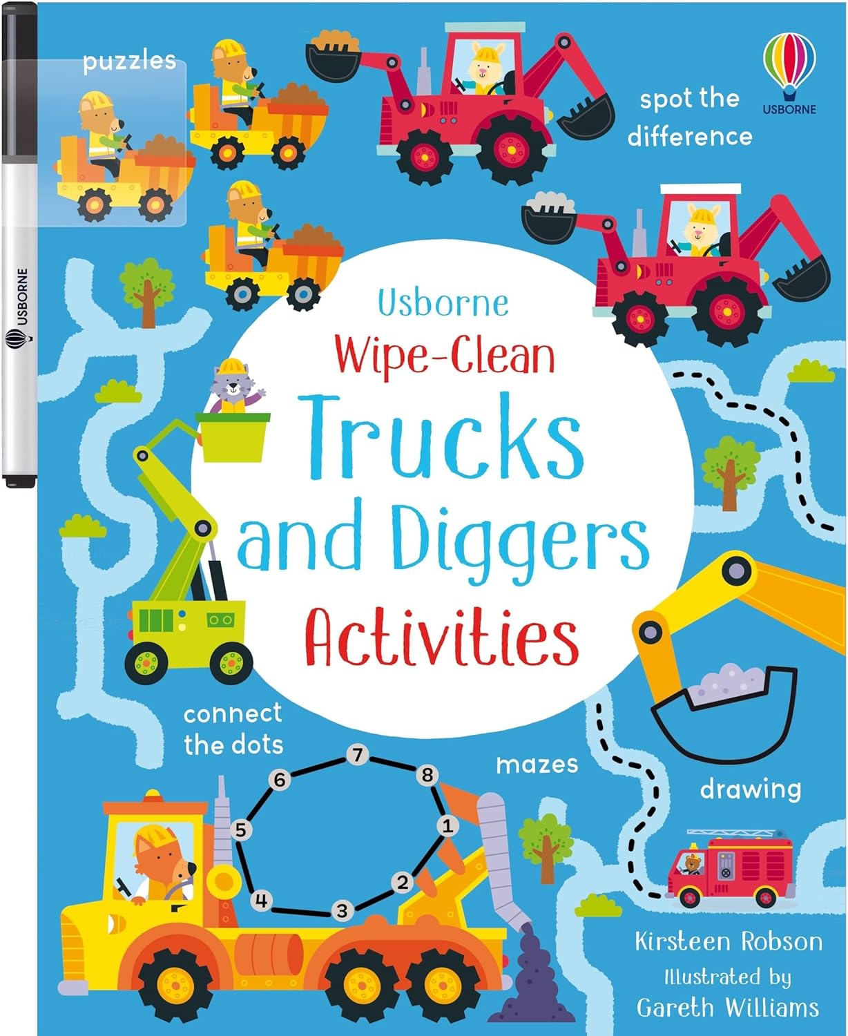 Wipe-Clean Trucks and Diggers Activities (Wipe-clean Activities)