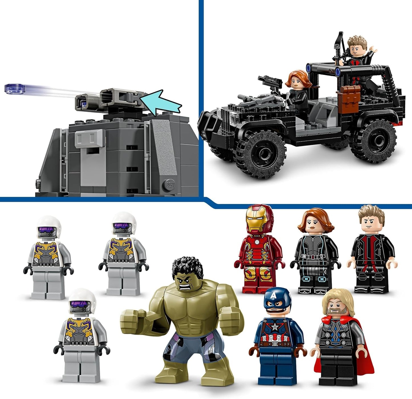 LEGO Marvel Avengers Assemble: Age of Ultron 76291 Building and Play Set with 8 Superhero Minifigures such as Thor, The Hulk and Iron Man, Building Toy for Boys and Girls, Adventure Set