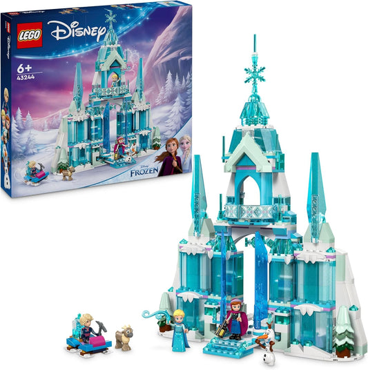 LEGO Disney Frozen Elsa's Winter Palace, Construction and Play Set for Children with Model Palace and Mini Figures Elsa and Anna, Gift for Girls, Boys and Film Fans from 6 Years 43244