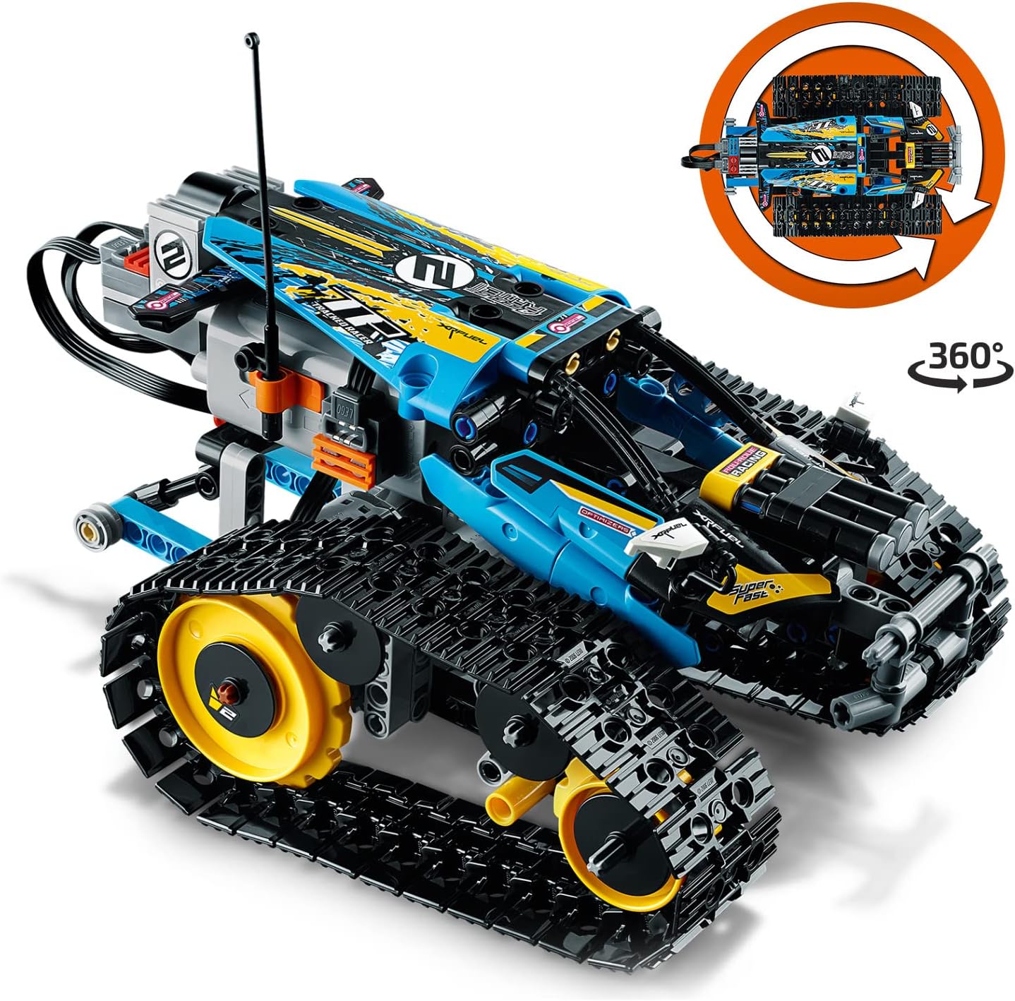 LEGO® Technic™ 42095 Remote-Controlled Stunt Racer Toy, Fully Motorised 2-in-1 Model Racer with Power Functions from the Race Car Collection