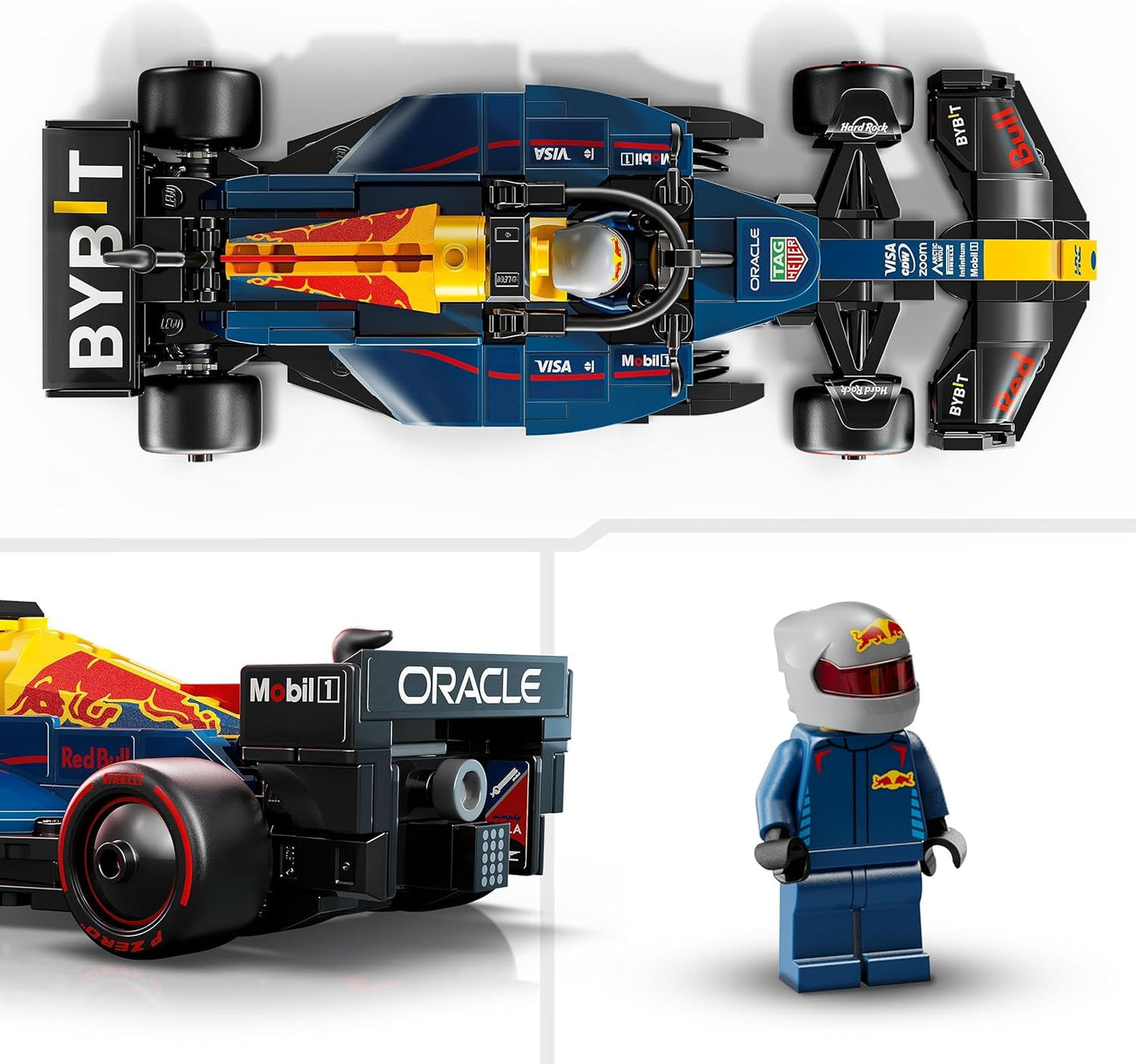 LEGO Speed Champions Oracle Red Bull Racing RB20 F1 Racing Car - Model for Adults with Formula 1 Mini Figure to Collect - Exhibit and Gift for Fans of Motorsport & Racing Car 77243