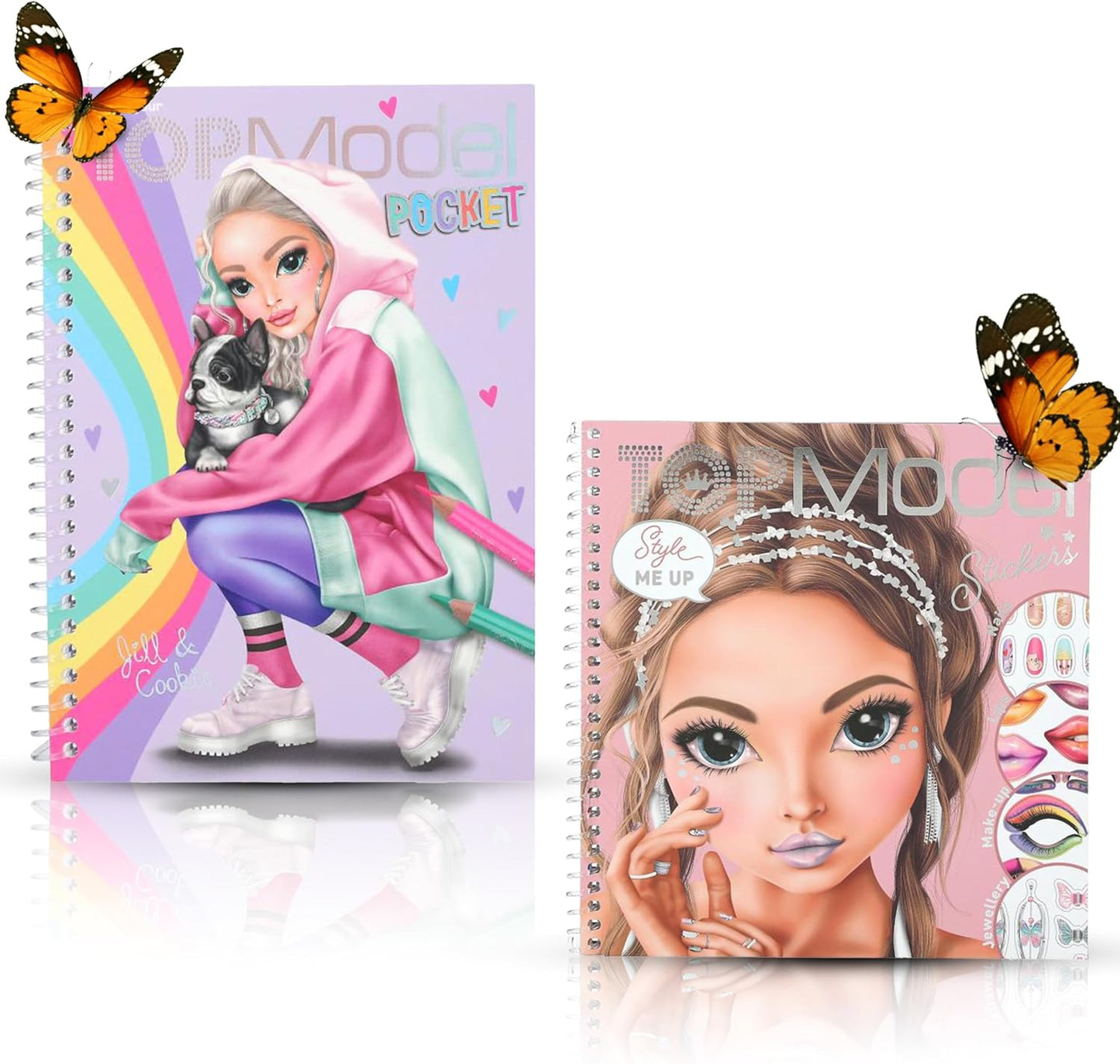 TOPModel Creative Set: Face Glitter and Pocket Colouring Book