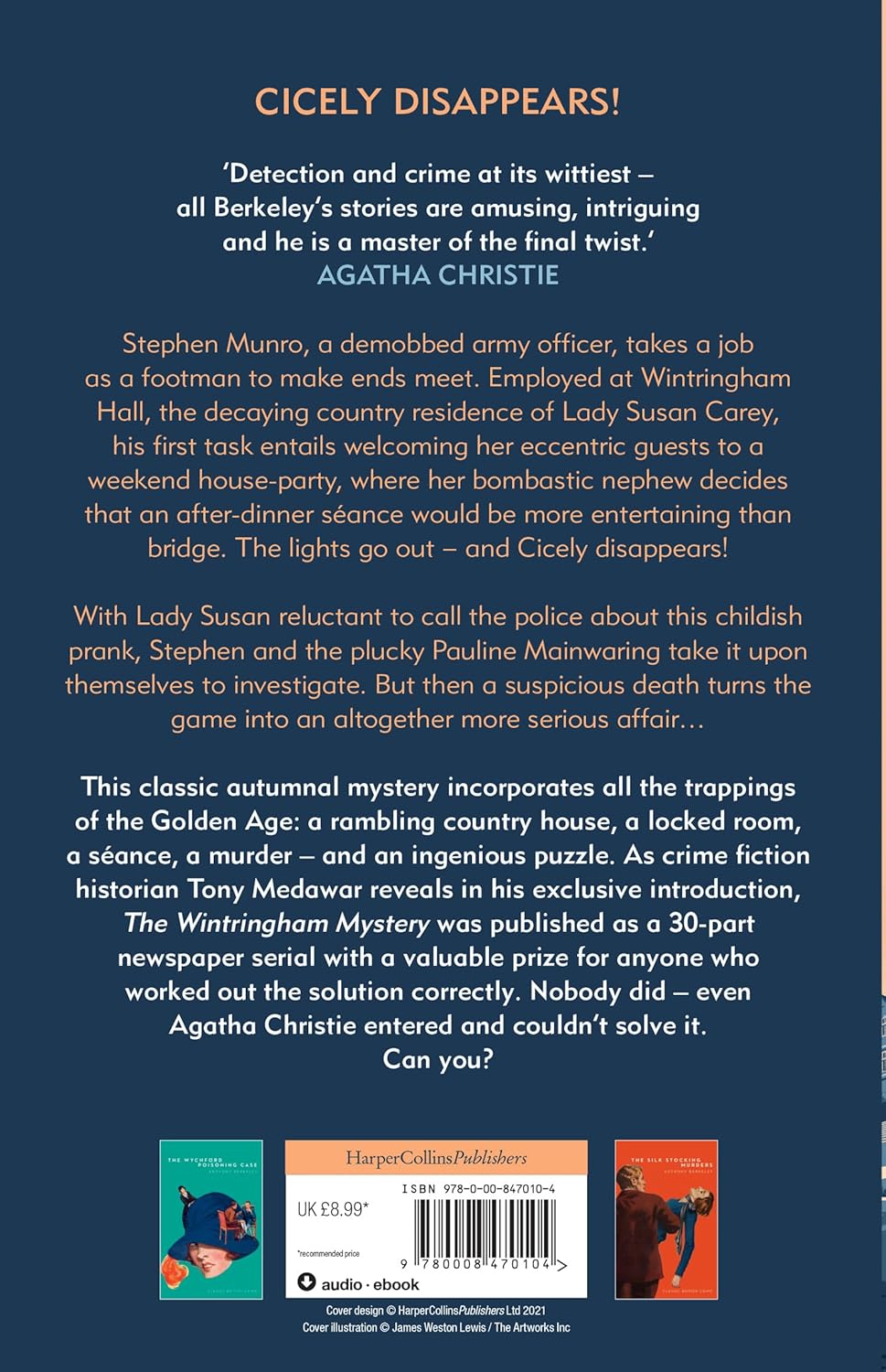 The Wintringham Mystery: Cicely Disappears