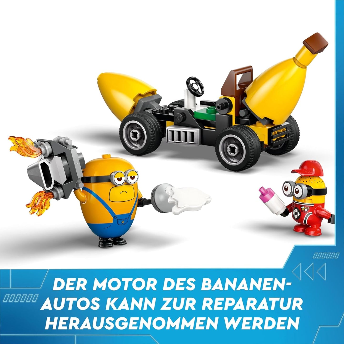 LEGO Despicable Me 4 Minions and the Banana Car Playset to Despicable Me 4, Kids Toy, Creative Minions Gift for Boys and Girls from 6 Years 75580