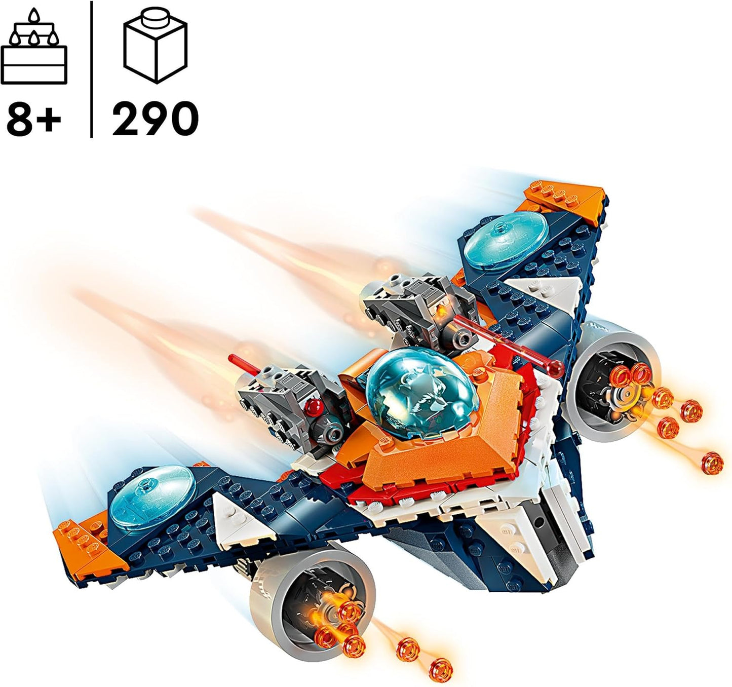 LEGO Marvel Rockets Spaceship vs. Ronan Set with Buildable Spaceship, Superhero Toy from Guardians of The Galaxy with Figures, Gift for Boys and Girls from 8 Years 76278