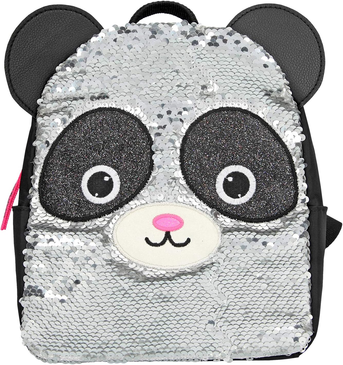 Depesche Snukis Panda Sequin Backpack 19 x 22 x 11 cm Silver 10794