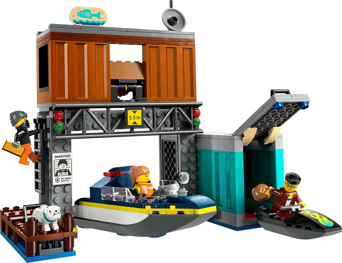 Lego City Police Speedboat and Crooks' Hideout (60417)