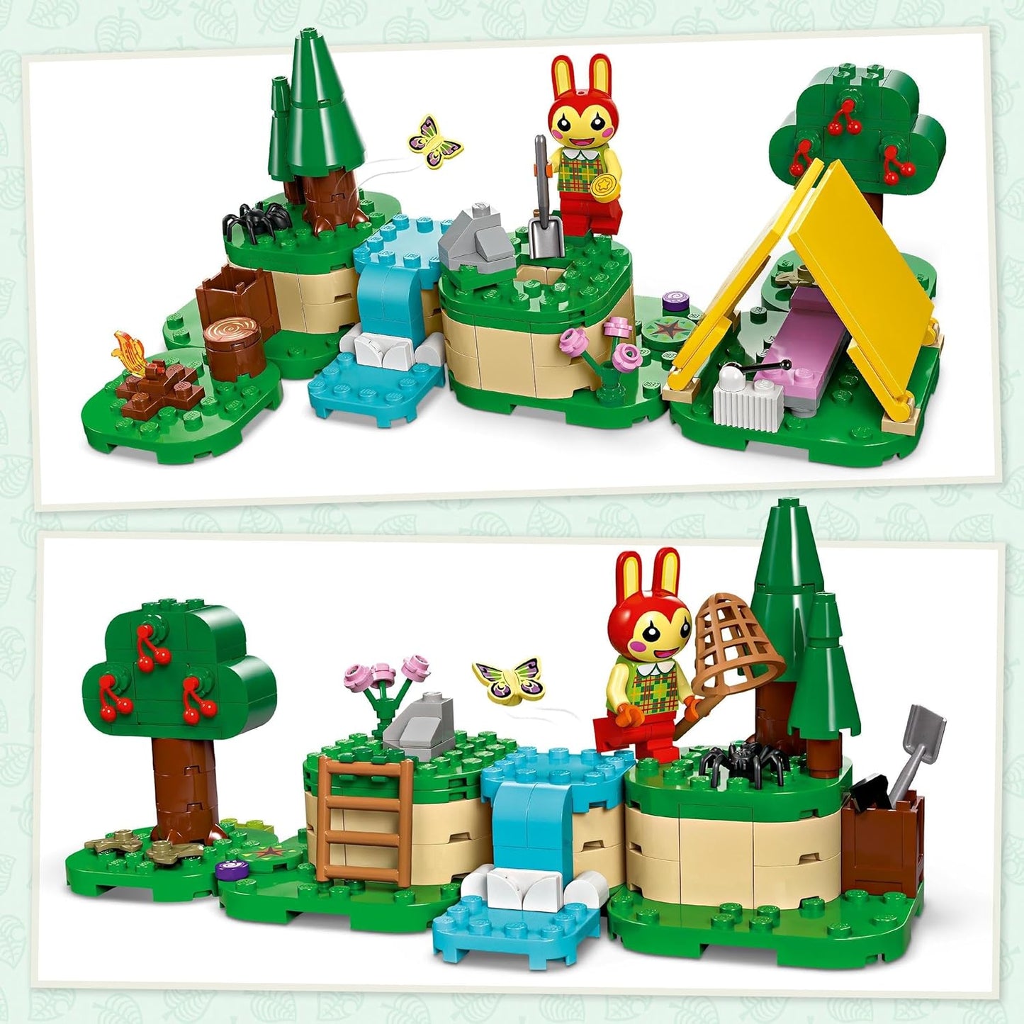 LEGO Animal Crossing Mimmis Outdoor Fun, Creative Toy for Kids, Animal Set with Rabbit Figure from the Video Game, Gift for Girls and Boys from 6 Years 77047