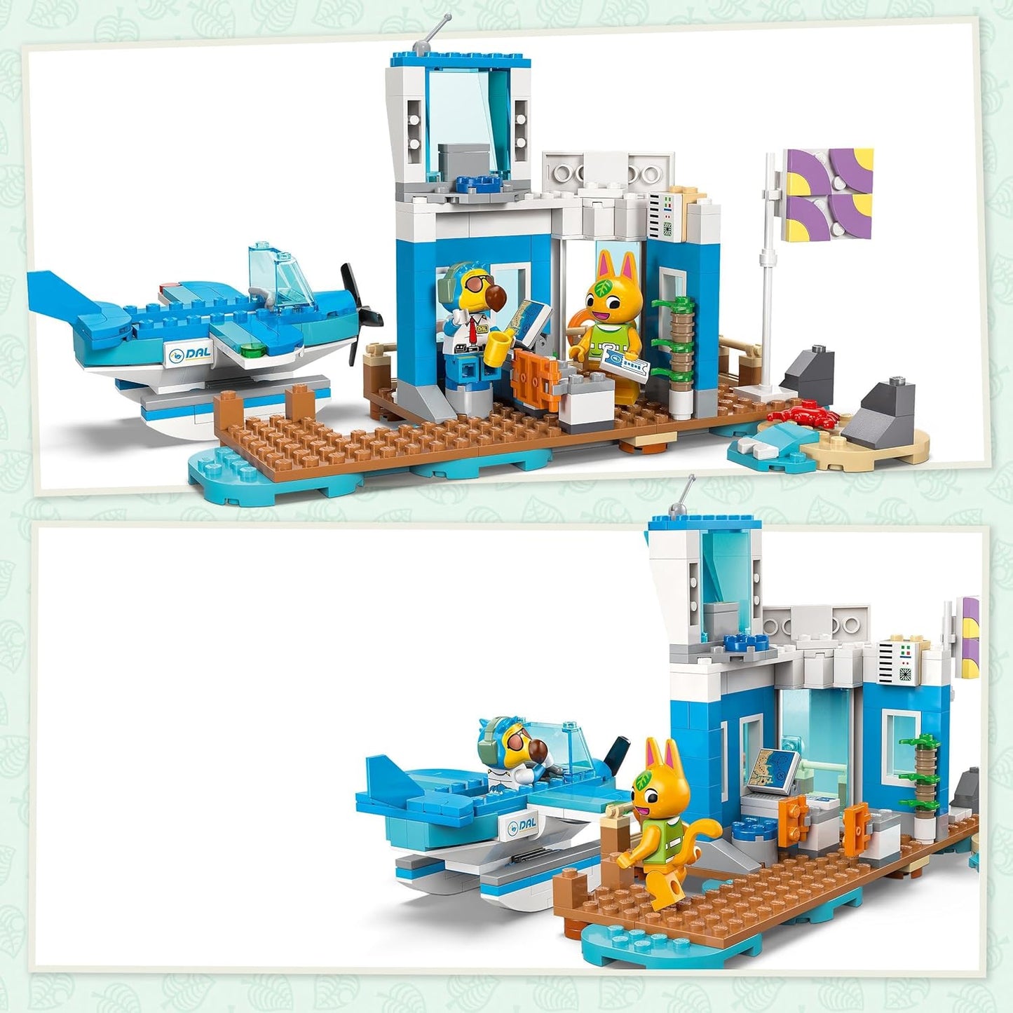 LEGO Animal Crossing Fly with Dodo Airlines, Video Game Playset, Airport Toy, Seaplane and Pilot Mini Figure, Gift for Girls and Boys from 7 Years 77051