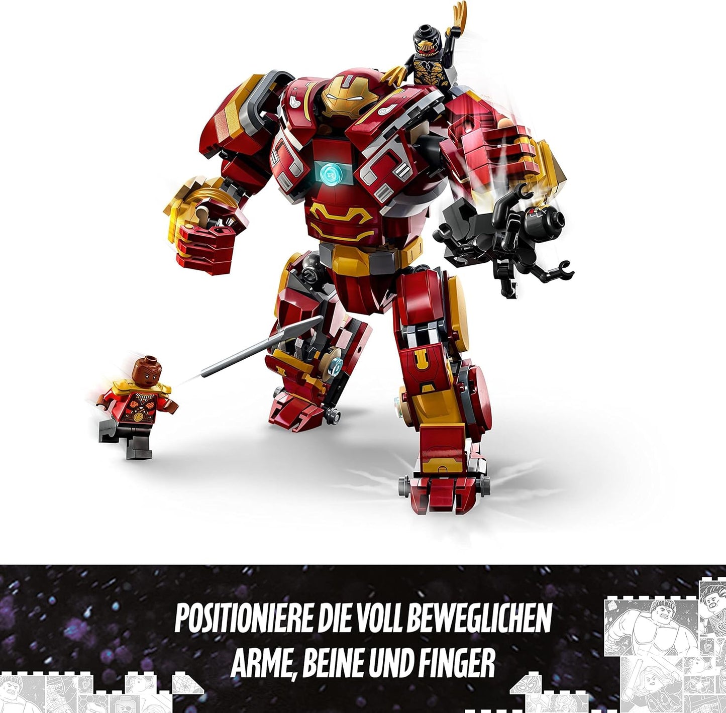 LEGO 76247 Marvel Hulkbuster: The Battle of Wakanda, Avengers Infinty War Toy with Bruce Banner Mini Figure, Action Figure for Children from 8 Years