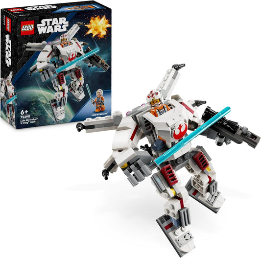 LEGO Star Wars Luke Skywalkers X-Wing Mech, Building Toy Stones for Collecting, Action Adventure, Gift Idea for Creative Boys and Girls from 6 Years, 75390