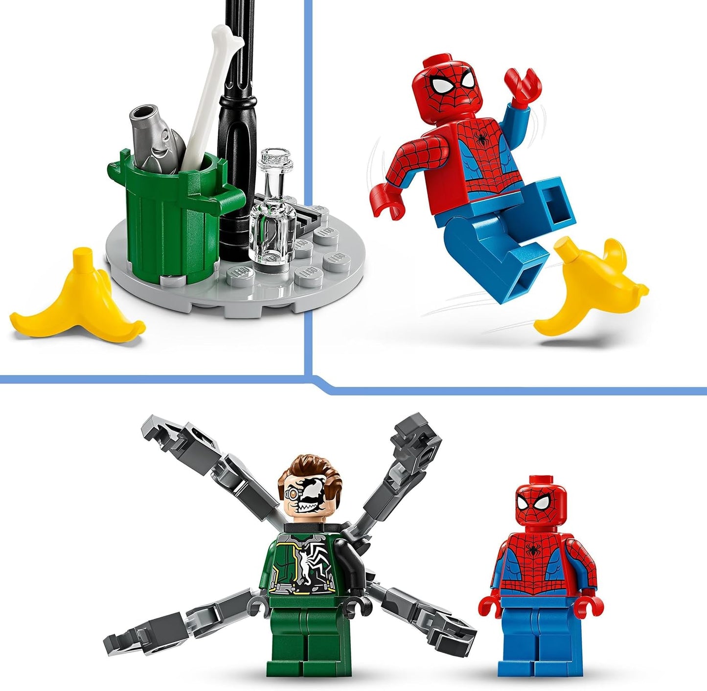 LEGO Marvel Motorcycle Chase: Spider-Man vs. Doc Ock, 76275 Superhero Toy for Kids with Figures, Shooters and Web Shooter, Great Gift for Boys and Girls from 6 Years