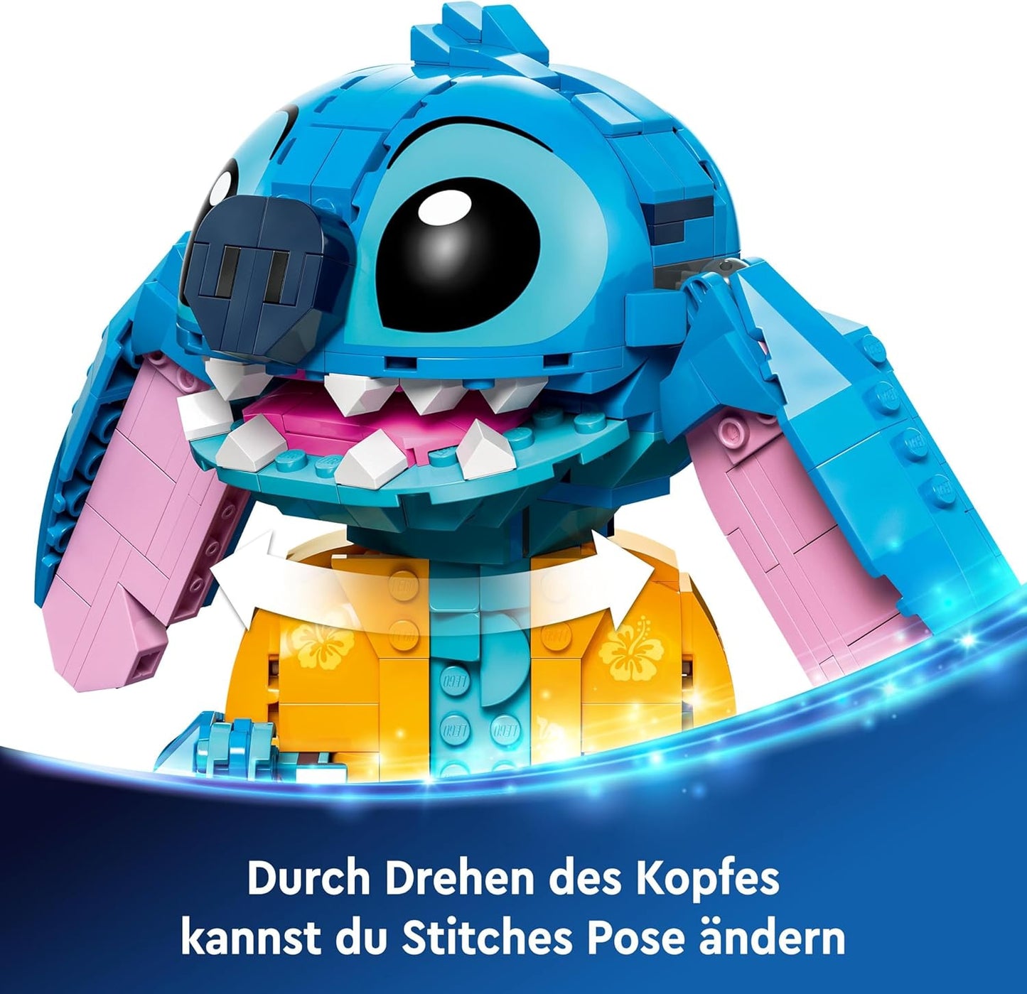 LEGO, Disney Stitch, Bau- und Spielset für Kinder, Figur mit Eiswaffel, Spielzeug, kreatives Set zum Bauen, ideales Geschenk für Mädchen, Jungen und alle Fans der Kinoerfolgs Lilo & Stitch 43249