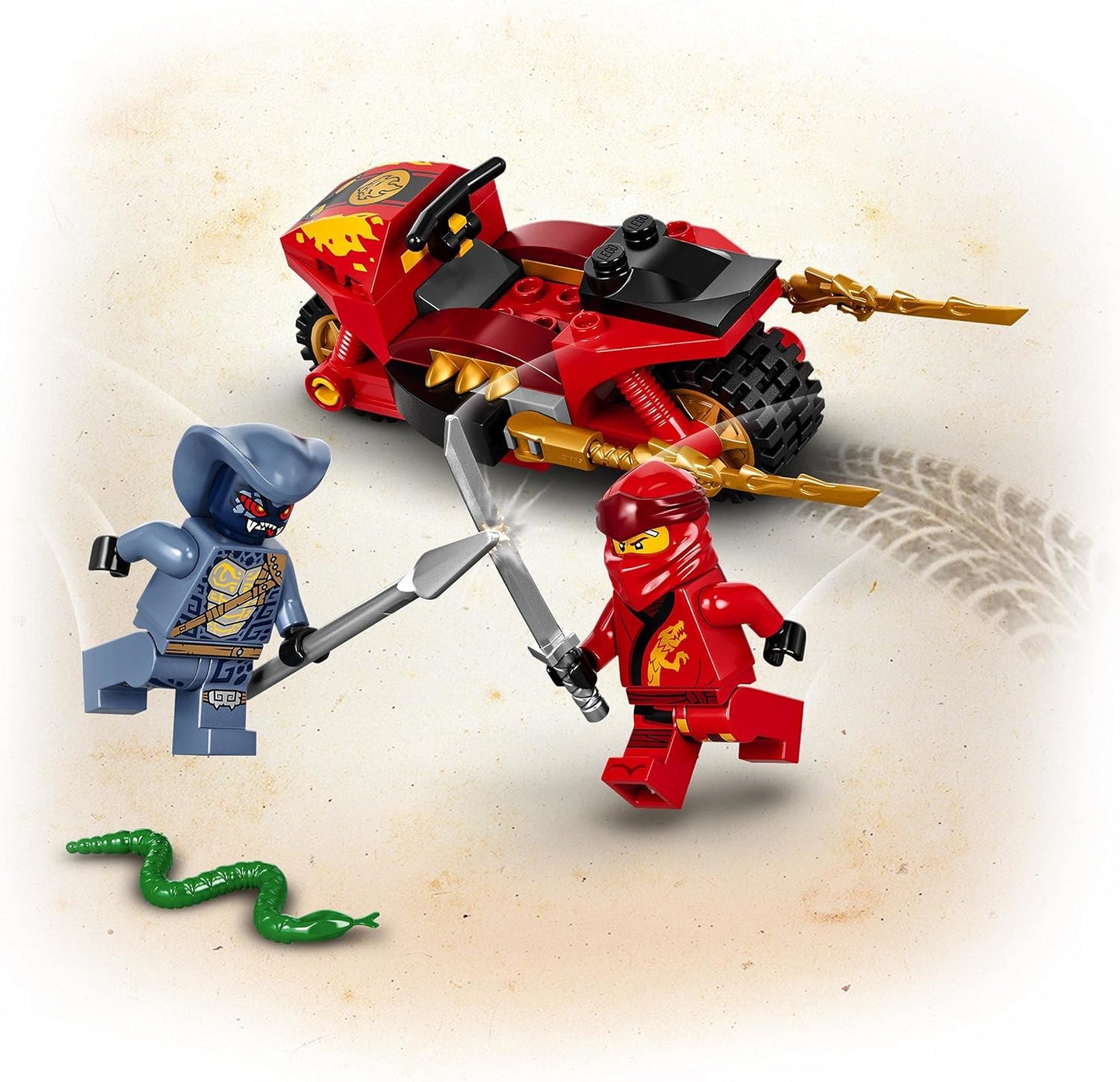 LEGO 71734 Ninjago Kais Fire Bike, Motorcycle Toy Set from 4 Years with Figures