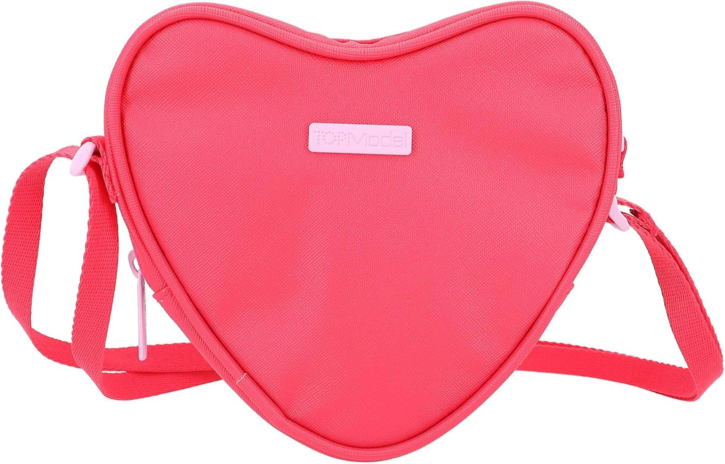 Depesche 12257 TOPModel One Love Heart Bag for Children, Red Bag with Adjustable Shoulder Strap and Front Compartment, Multi-Coloured