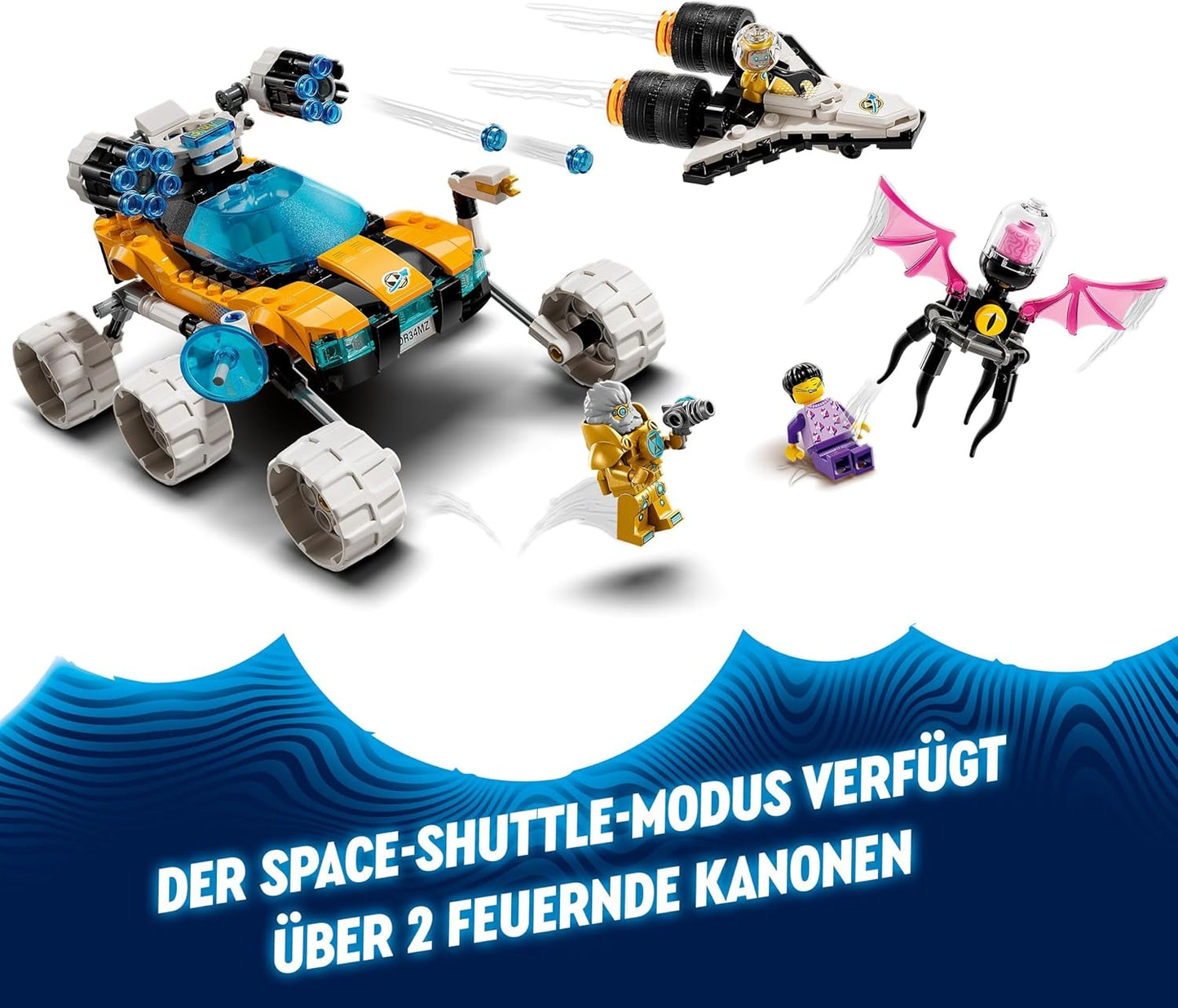 LEGO DREAMZzz 2-in-1 The Space Buggy by Mr. Oz Set with Toy Car or Space Shuttle, Includes Mini Figures Mr. Oz, Albert and Jayden, Space Gift for Children Aged 8 and Above 71475