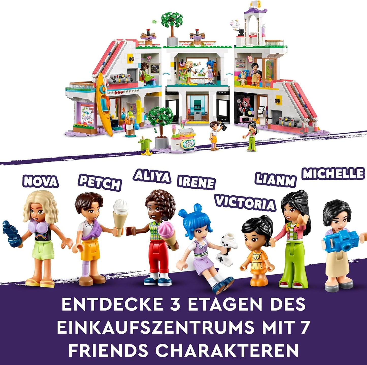 LEGO Friends Heartlake City Department Store, Dollhouse Toy for Girls and Boys, Set with Figures, Promotes Social-Emotional Development, Gift for Children from 8 Years 42604