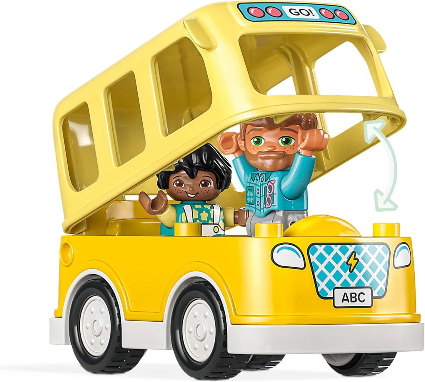 LEGO 10988 DUPLO The Bus Ride Set, Bus Toy for Building Social Skills, Motor Skills Toy with Vehicle and Figures, Educational Gift for Toddlers, Boys and Girls from 2 Years