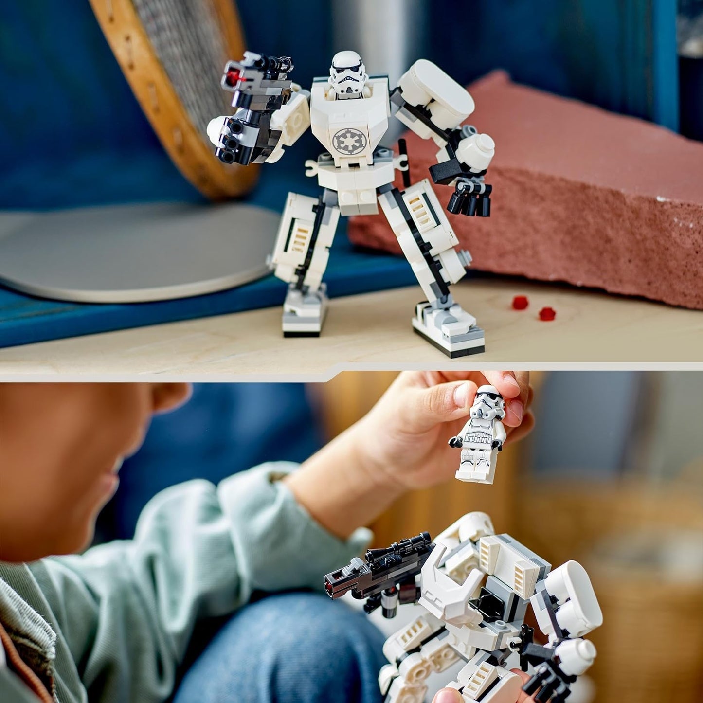 LEGO 75370 Star Wars Stormtrooper Mech Set, Buildable Action Figure Model with Joint Parts, Mini Figure Cockpit and Large Stud Shooter, Collectable Toy for Children from 6 Years