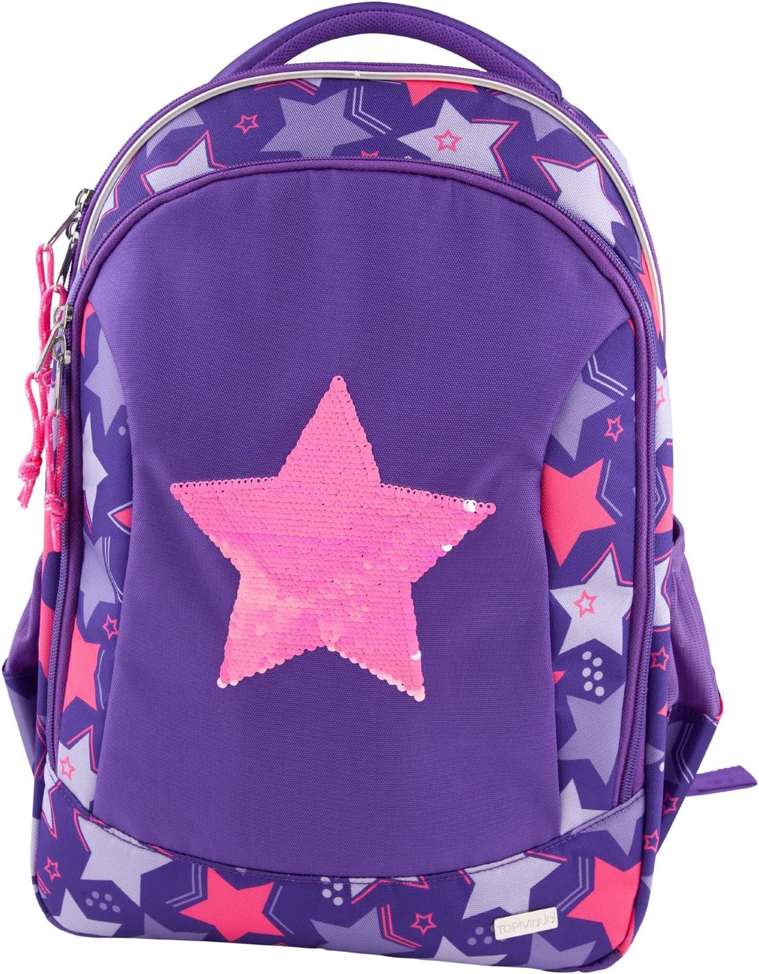 Depesche TOPModel 10678 School Backpack with Sequin Star Approx. 22 x 34 x 44 cm