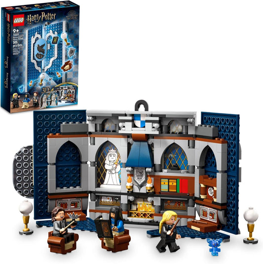 LEGO Harry Potter Ravenclaw House Banner 76411, Hogwarts Castle Community Room Toy or Wall Display with Luna Lovegood Mini Figure, Collectible Travel Toy