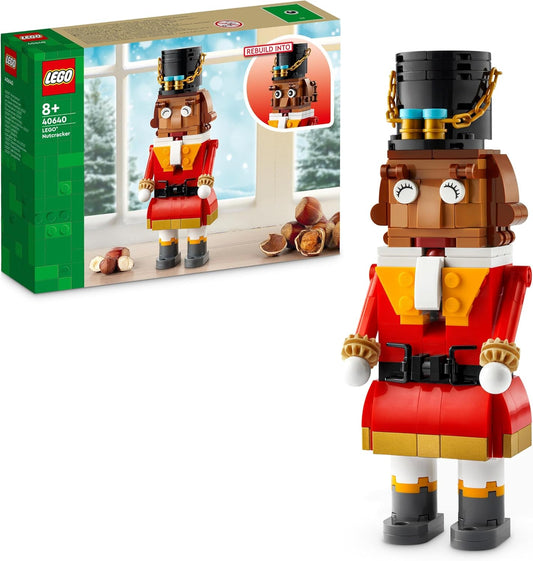 LEGO Nutcracker, Nutcracker Figure, Christmas Building Set for Boys and Girls, Christmas Gift for Children, Christmas Decoration, Collectable Toy, Let Children Play Imaginatively, 40640