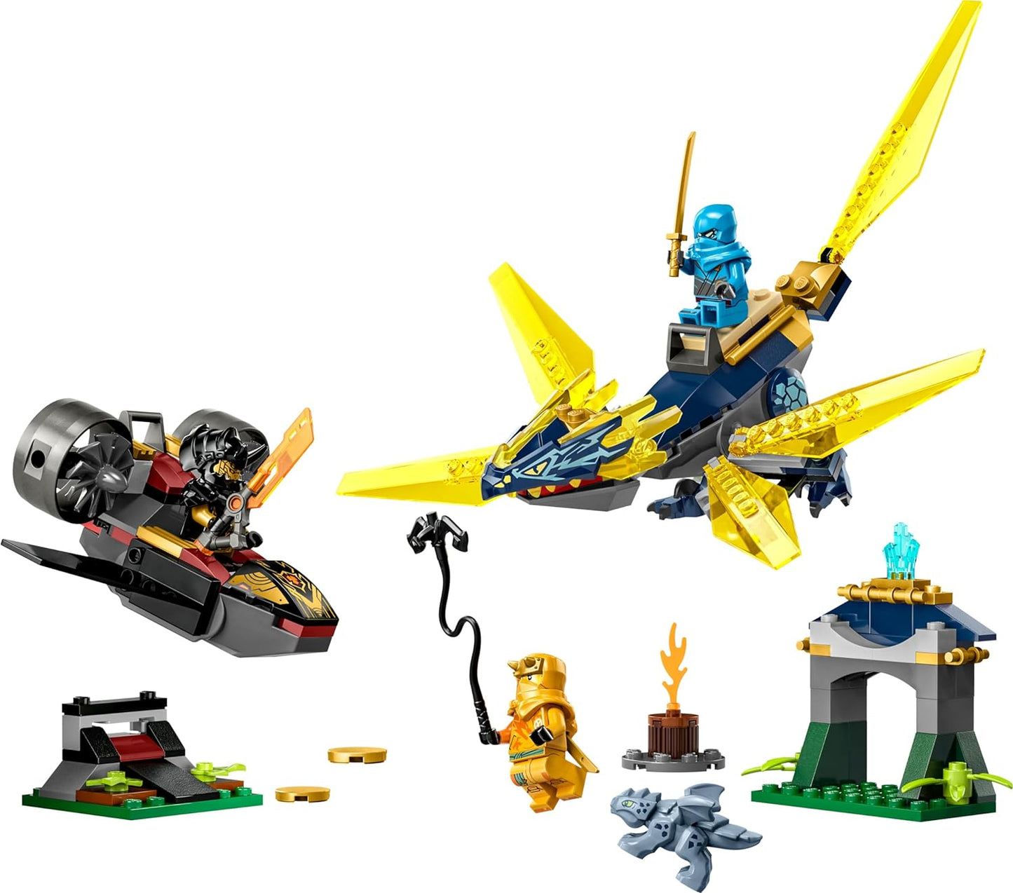 LEGO® - LEGO® Ninjago 71798 Duel Between Nya and Arins Baby Dragon Rare Set