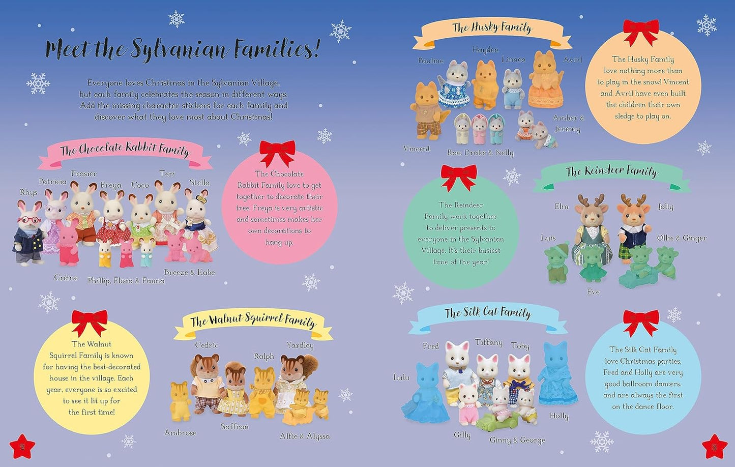 Sylvanian Families: Sticker Dress-Up Christmas Book: An official Sylvanian Families sticker book, with Christmas decorations, outfits and more!