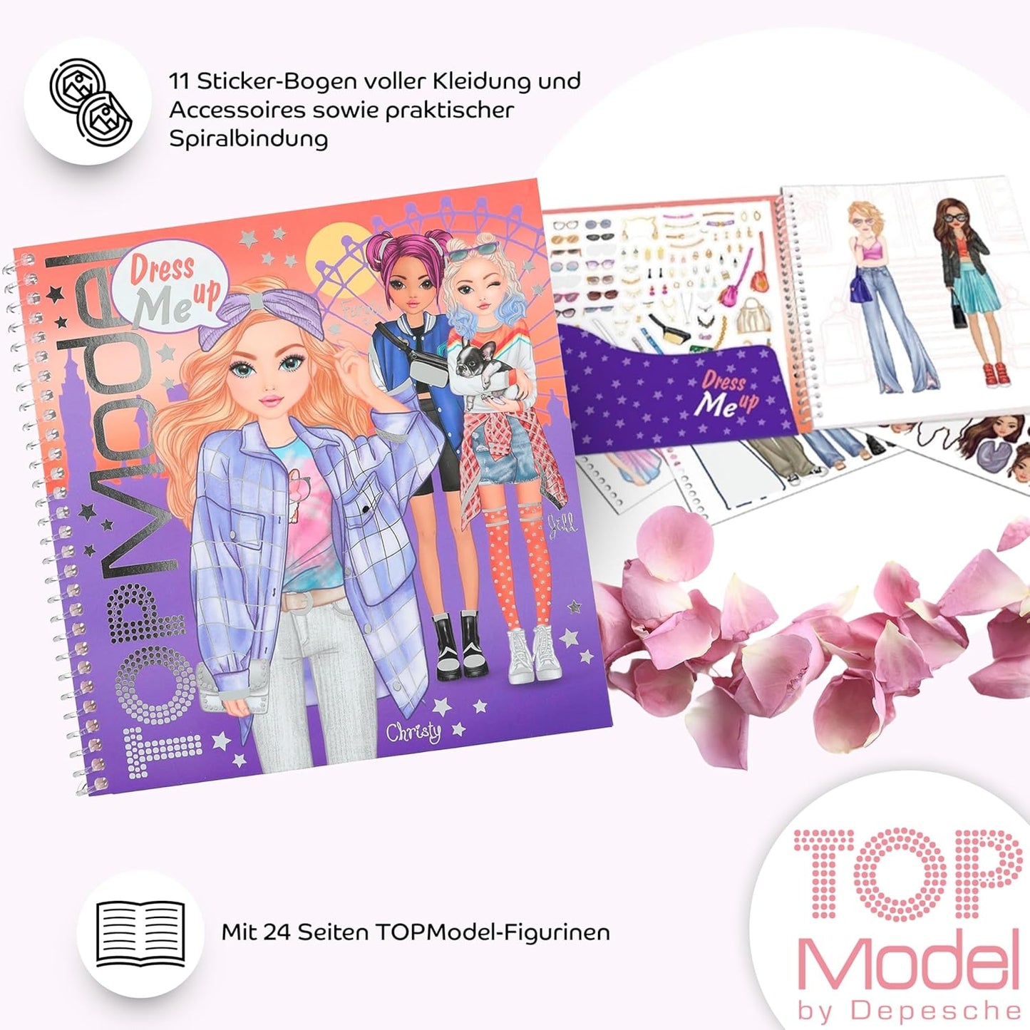 TOPModel Dress Me Up Sticker Book + Create Your TOPModel Wedding Special Colouring Book - Creative Fun for Stylish Designs and Dreamlike Weddings!