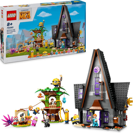 Lego Despicable Me 4, Minions' and Gru's Family Mansion, Movie Playset, Kids’ Toy, Gift for Boys and Girls Ages 8+, 75583