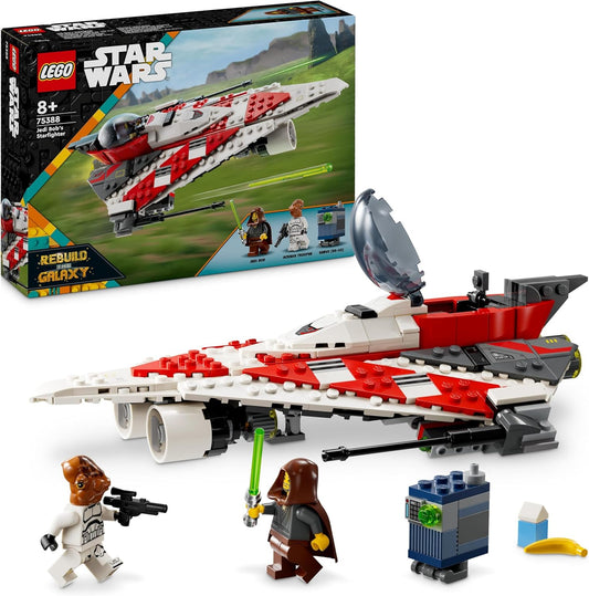 LEGO Star Wars Jedi Bobs Star Hunter Building Toy Star Ship Stones Popular Character Birthday Gift for Boys Girls and All Fans from 8 Years 75388