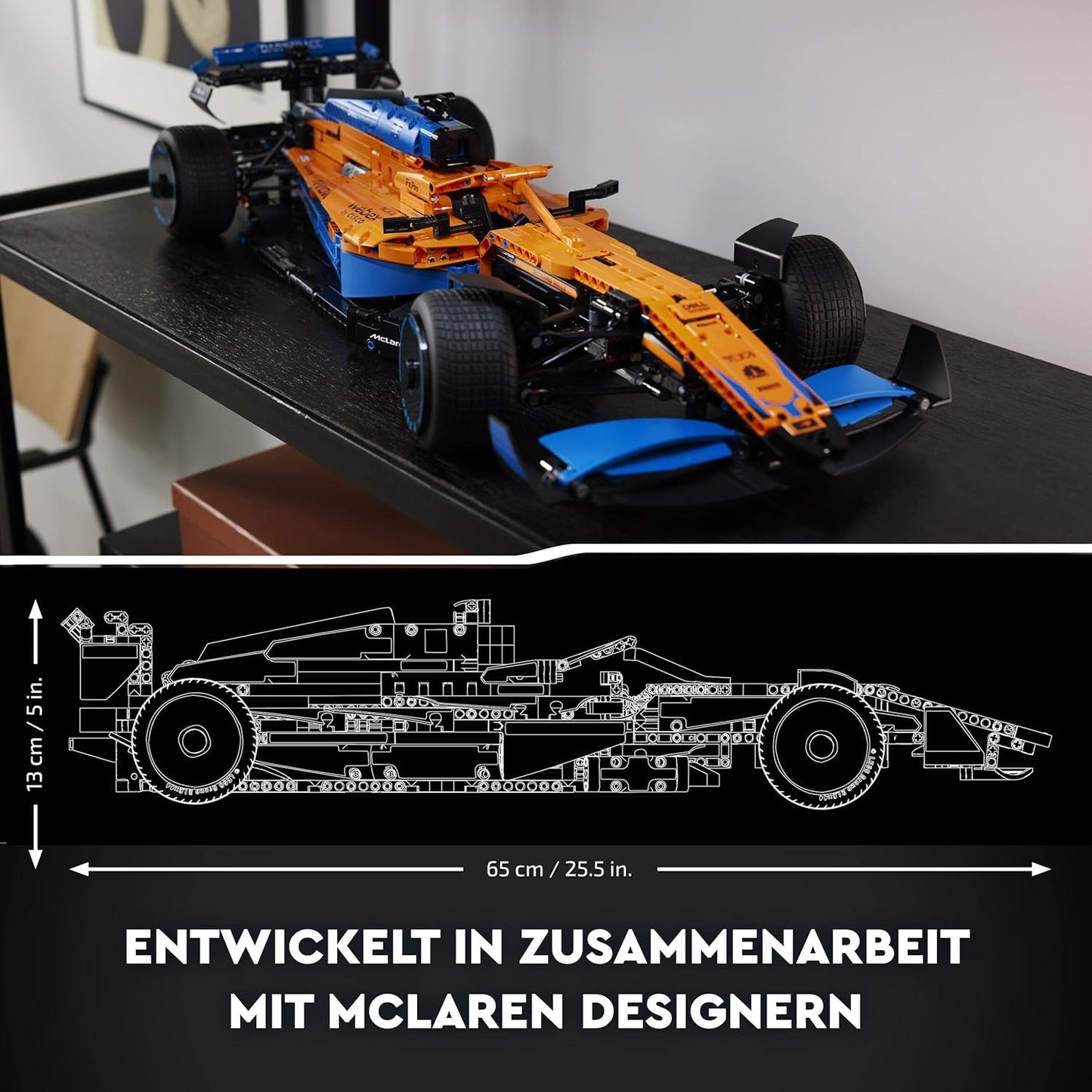 LEGO 42141 Technic 2022 McLaren Formula 1 Racing Car, Gift Idea for Adults, Men, Women, Him, Husband, Model Set for Adults