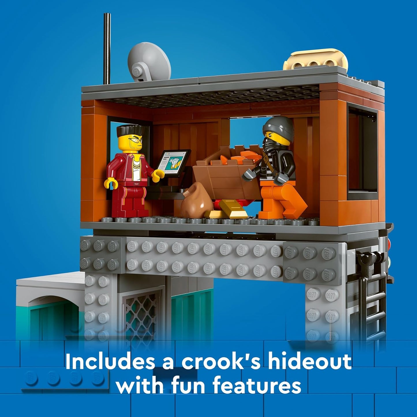 Lego City Police Speedboat and Crooks' Hideout (60417)