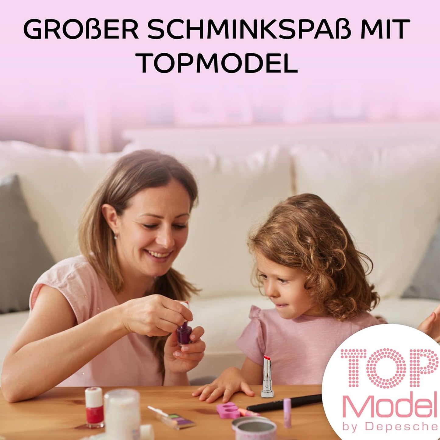 TOPModel Beauty and Me Lipstick Confetti Set of 2 in 2 Colours - Child-Friendly Makeup Set - Ideal for Girls