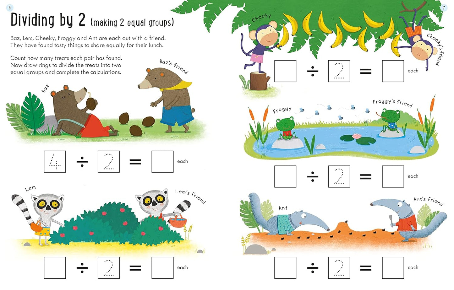 Usborne Workbooks Dividing 6-7: 1