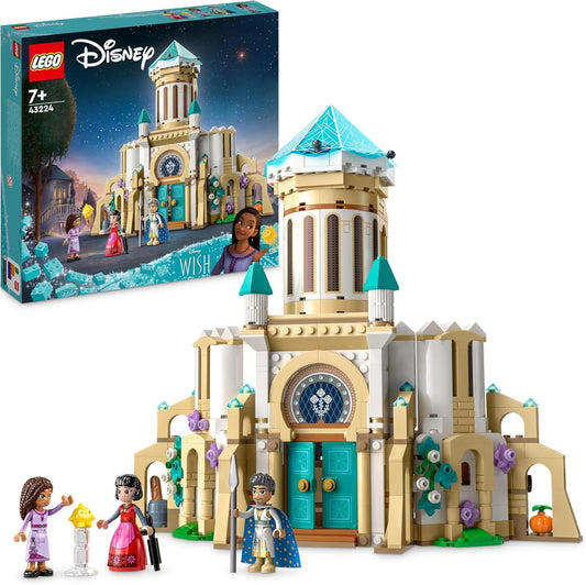 LEGO 43224 Disney Wish King Magnificos Castle, Buildable Toy from the Wish Movie with Figures Including Asha, Dahlia and A Star, Girls, Boys and Children from 7 Years