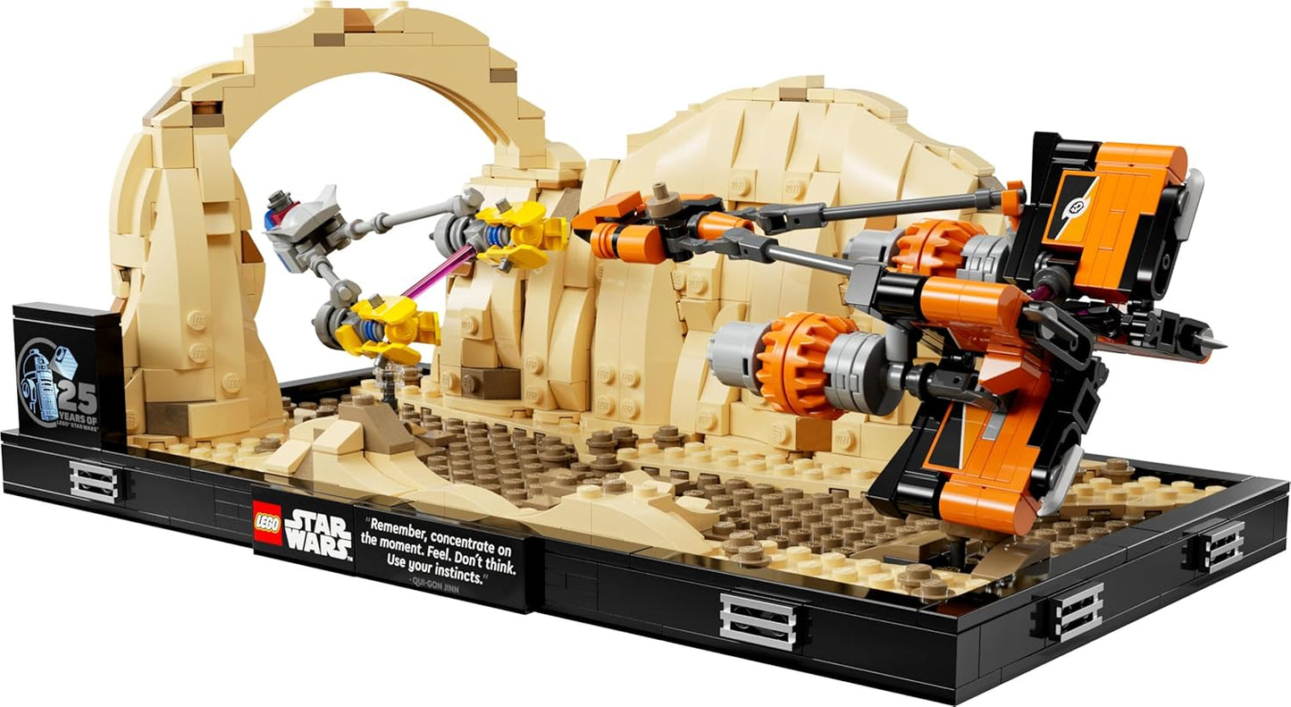 LEGO Star Wars Pod Race in Mos Espa - Diorama Set for Adults, The Dark Threat Model Kit, Includes Anakin Skywalker's Podracer, Collectable, Gifts for Men and Women 75380