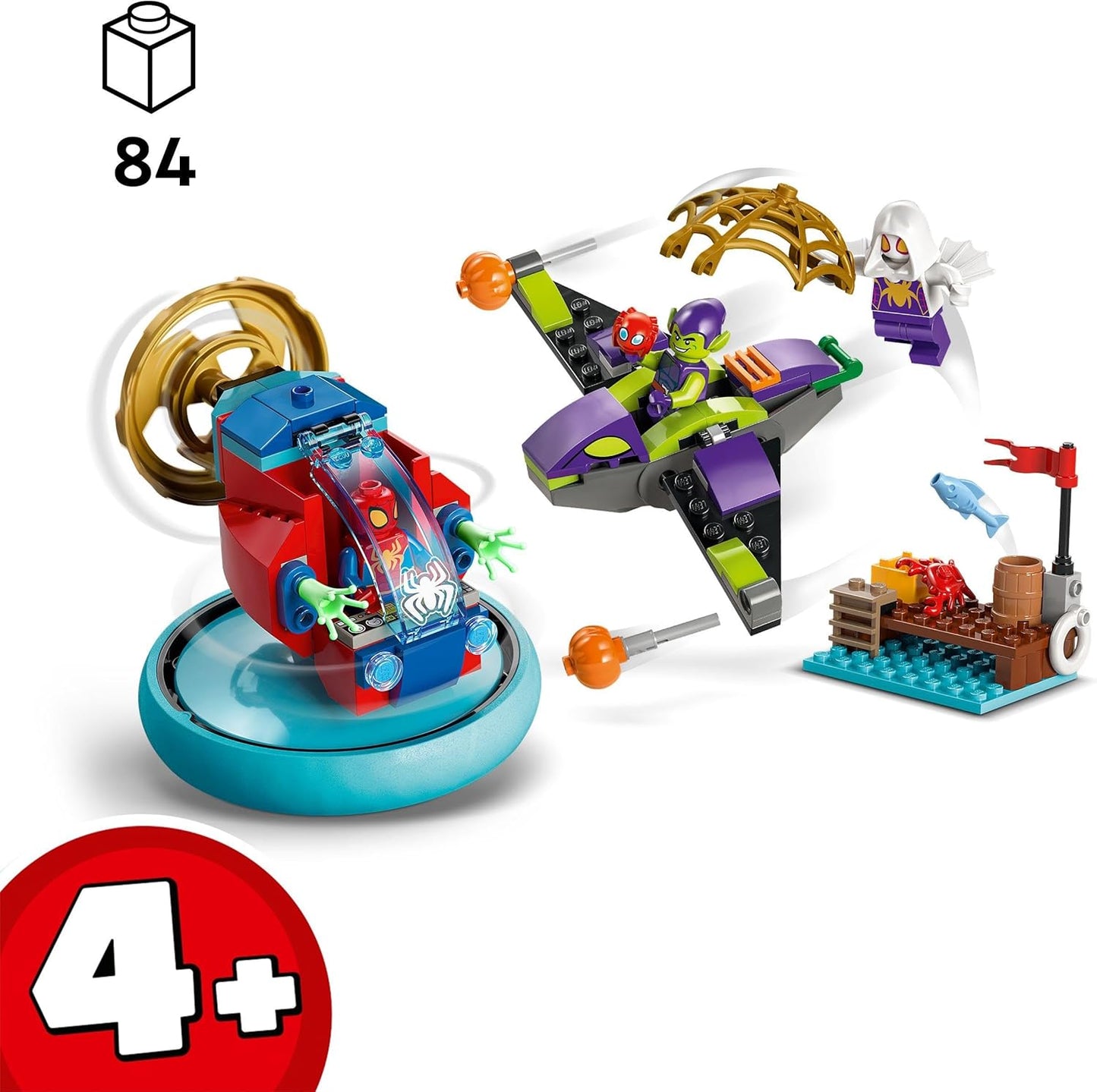 LEGO Marvel Spidey and His Super Friends Spidey vs. Green Goblin Spider-Man Toy with Mini Figures, Superhero Toy with Vehicles, Gift for Boys and Girls from 4 Years 10793