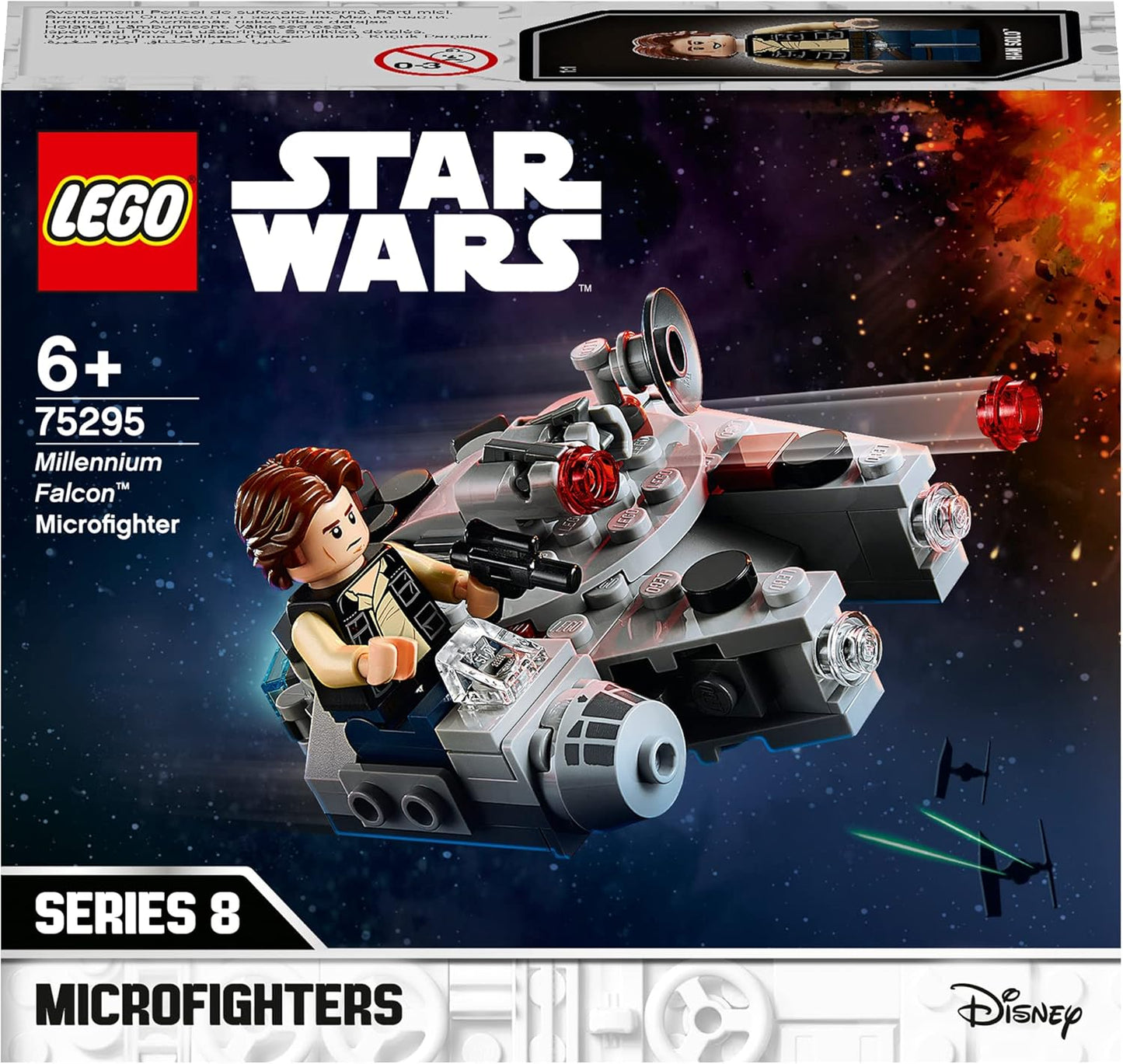 LEGO 75295 Star Wars Millennium Falcon Microfighter Toy with Han Solo Mini Figure for Boys and Girls Aged 6 Years and Up