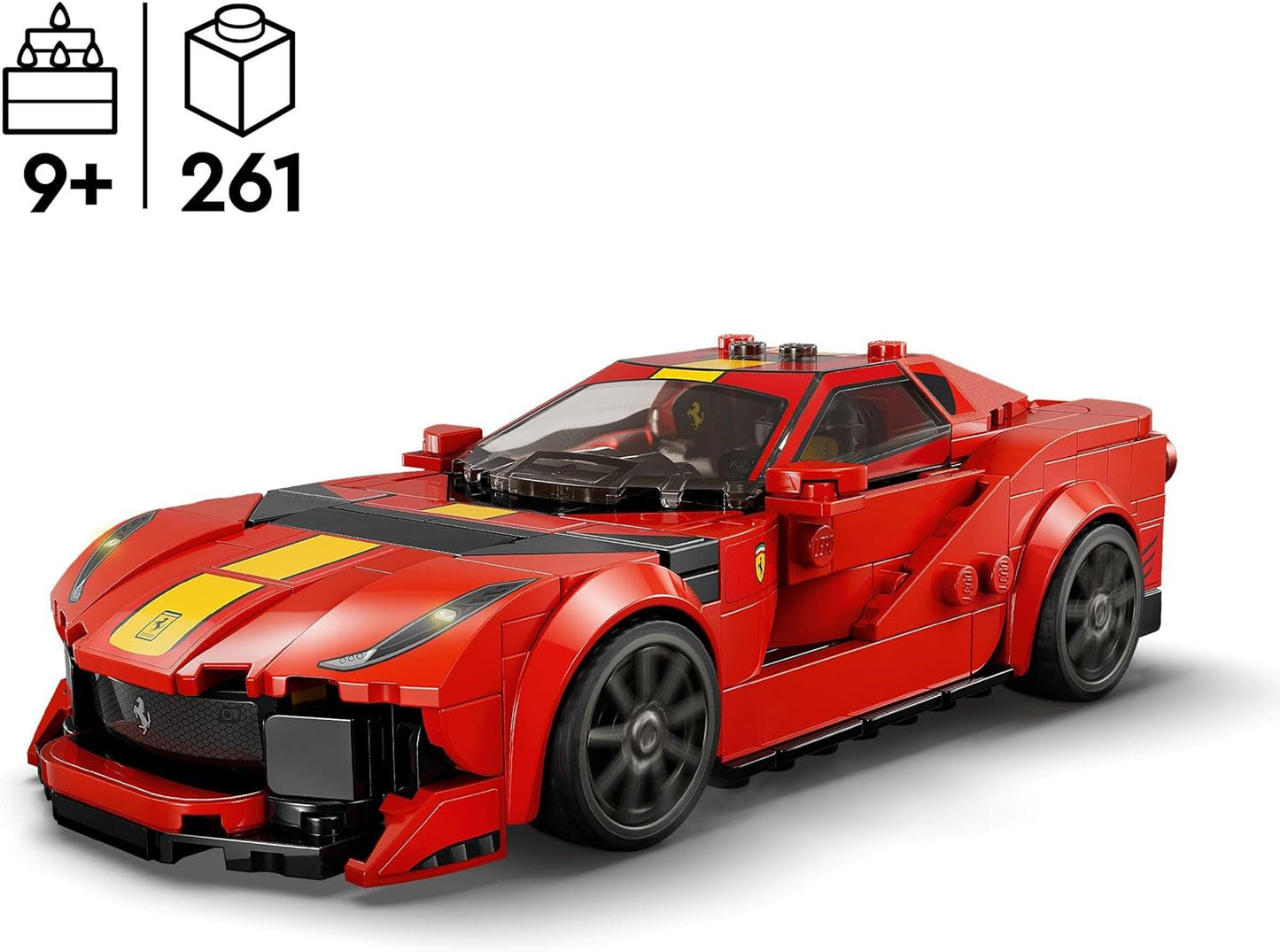 LEGO Speed Champions Ferrari 812 Competizione, Sports Car and Toy Model Kit, 2023 Series, Car Collectible Vehicle Set 76914