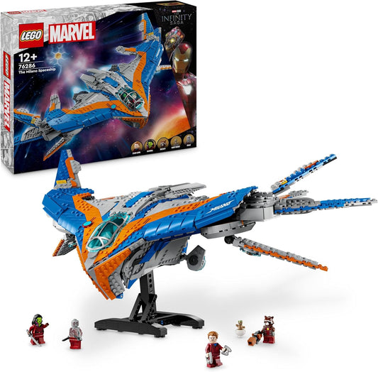 LEGO Marvel Guardians of The Galaxy: The Milano, Buildable Spaceship Model with 4 Superhero Mini Figures, Avengers Aviator for Space Adventure, Gift for Boys and Girls 76286