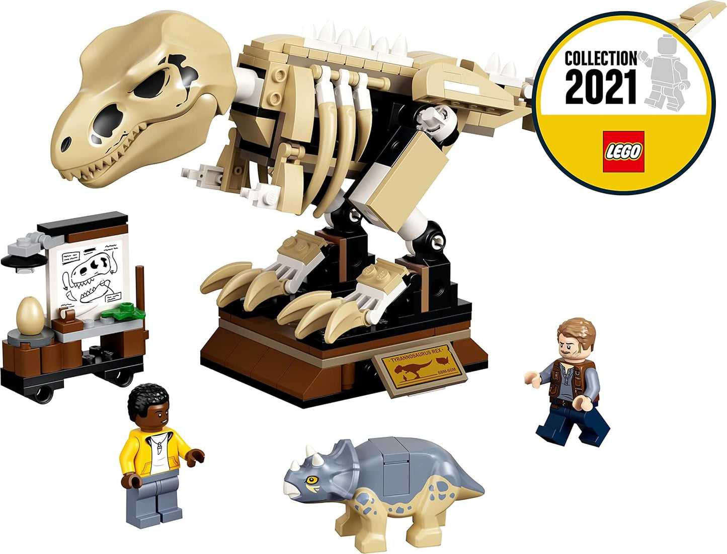 LEGO 76940 Jurassic World T. Rex Skeleton in the Fossil Exhibition