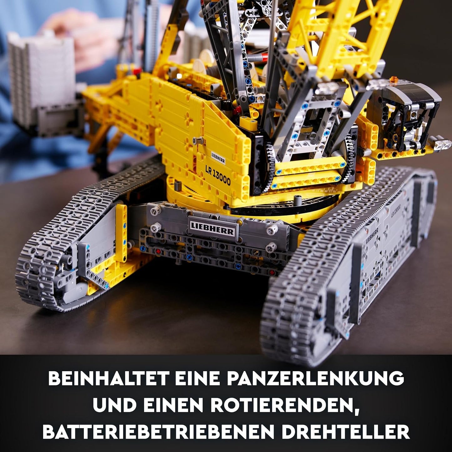 LEGO Technic Liebherr LR 13000 Crawler Crane Set, Build the Ultimate Remote Controlled Construction Vehicle Model with Control+ App, Crane with Winch System and Rocker Boom, Large Model Kit for Adults