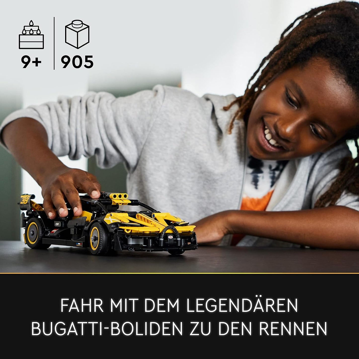 Lego 42151 Technic Bugatti Bolide, Car Model Kit, Sports Car Toy, Collectable Iconic Car Set, from 9 Years.