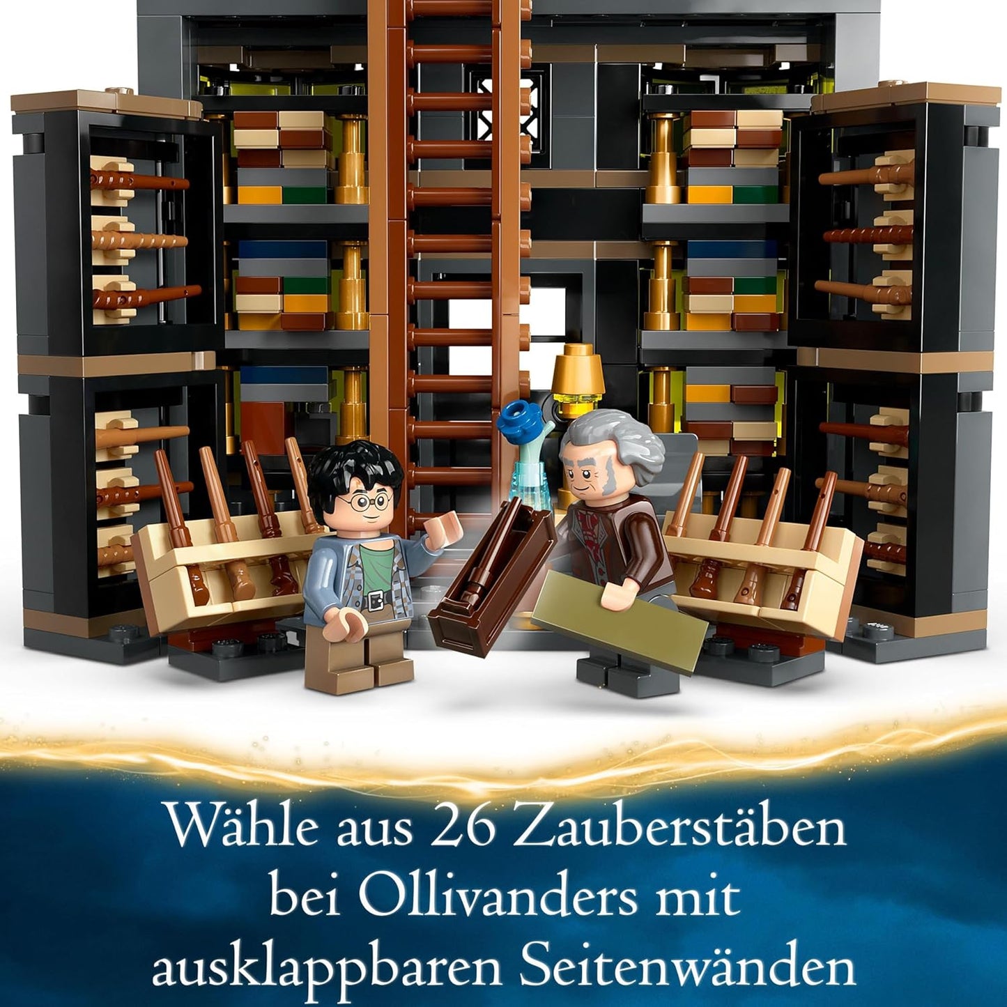 LEGO Harry Potter Ollivanders & Madam Malkins Suits, Angled Street Shops, Playset for Children, Wizard Toy, Fantasy Gifts for Girls, Boys and Fans from 8 Years, 76439