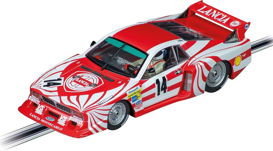 Carrera - 20031064 - Digital 132 I Lancia Beta Montecarlo Turbo Lancia Italia No14 24h 1981 I Classic Racing Car for Collectors I With Fully Functional Lights I Slot Car Scale 1:32