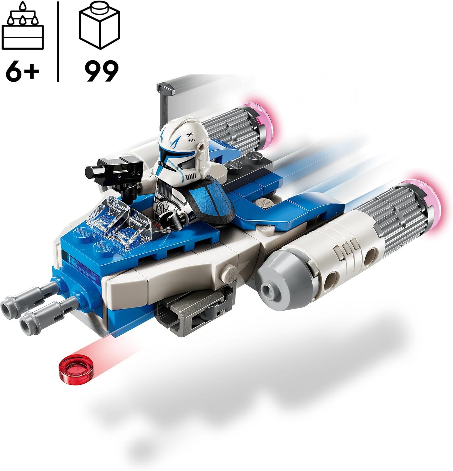 LEGO Star Wars Captain Rex Y-Wing Microfighter, Buildable Toy Starship Stones for Collecting, Gift Idea for Boys and Girls from 6 Years, 75391